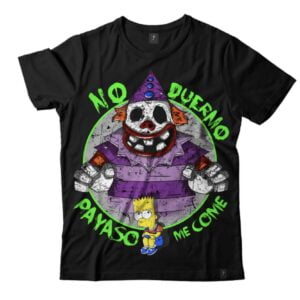 Remera no duermo payaso me come