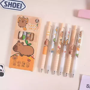 Lapicera carpincho capybara gel negro