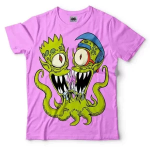 Remera Bart y Milhouse