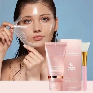 Mascarilla nocturna de colageno incluye brocha de silicona