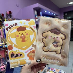 Cuaderno Pompompurin tapa dura engomada 80 hojas rayadas