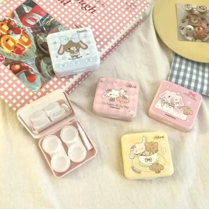 Estuche porta lentes de contacto con accesorios