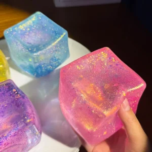 Squishy cubo magico glitter