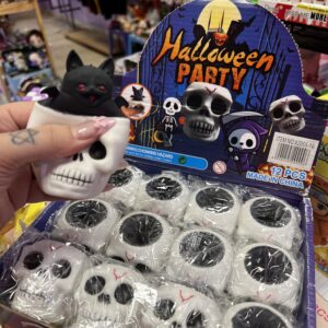 Squishy calavera con murcielago